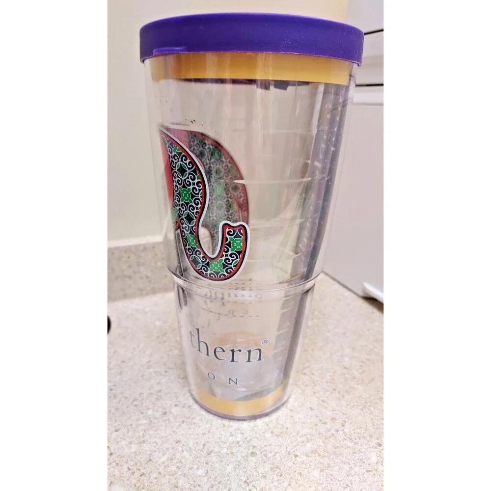 Simply Southern Tervis Tumbler 24oz‎ Elephant Paisley Insulated Travel Cup Lid